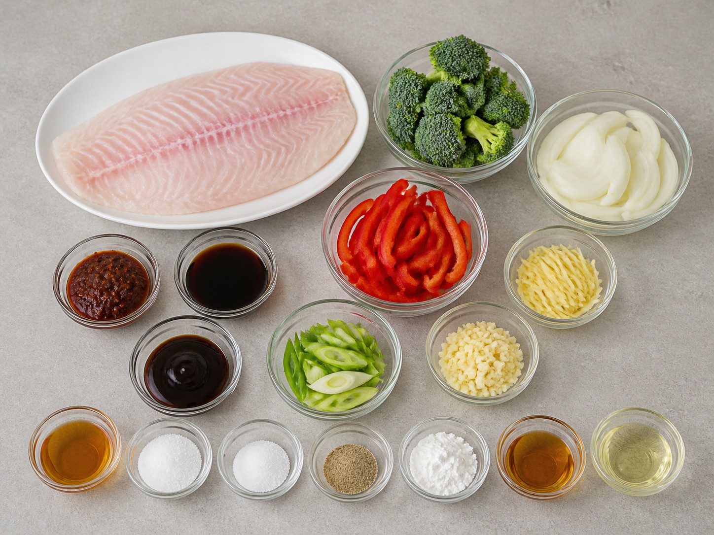 XO醬炒龍躉球主要材料總覽