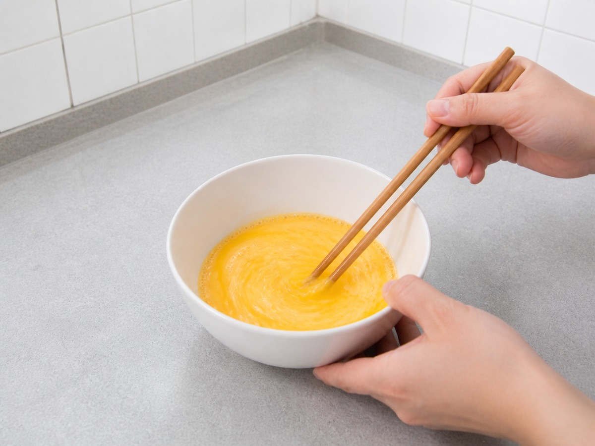 Nasi Goreng Yangzhou โ langkah 2: Campur bahan