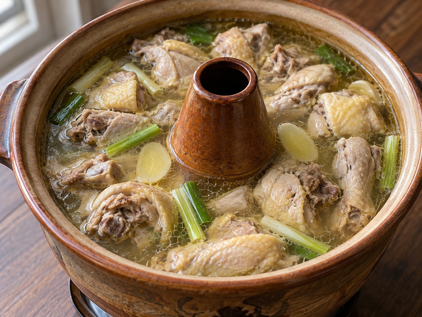 Manok na Niluto sa Palayok na Pansingaw sa Paraang Yunnan — natapos na ulam