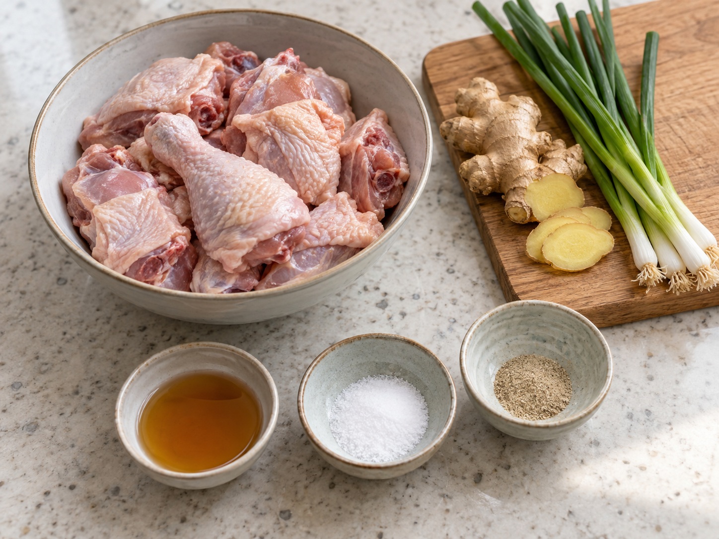 Ayam Kukus Panci Uap Yunnan — bahan